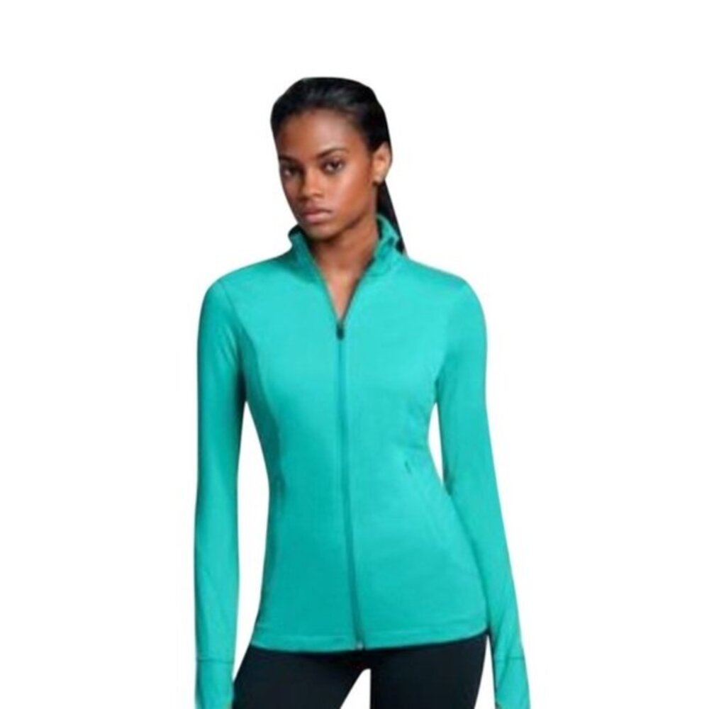 Victoria Sport VSX Size‎ XSmall Track  Workout Jacket Aqua Green